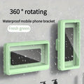 Wasserdichte Handyhalterung für die Dusche, beschlagfreie, touchsensitive Handyhülle fürs Badezimmer, selbstklebende Wandhalterung ohne Bohren für iPhone & And.