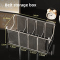 5-Grid Plastic Belt Organizer for Drawer or Closet