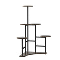 5-Tier Wooden Plant Stand, Tall Corner Flower Display Rack with Shelves