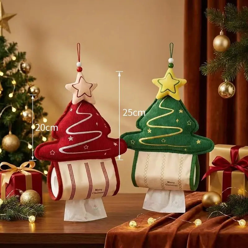 Christmas tree, Christmas-themed pull-out tissue box, bedroom sofa, living room decoration, Christmas gift for friends