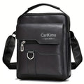 Sleek Multi-color Faux Leather Crossbody Bag Adjustable-strap Lightweight for Daily Commute Casual Stylish Functional Men’s Bag