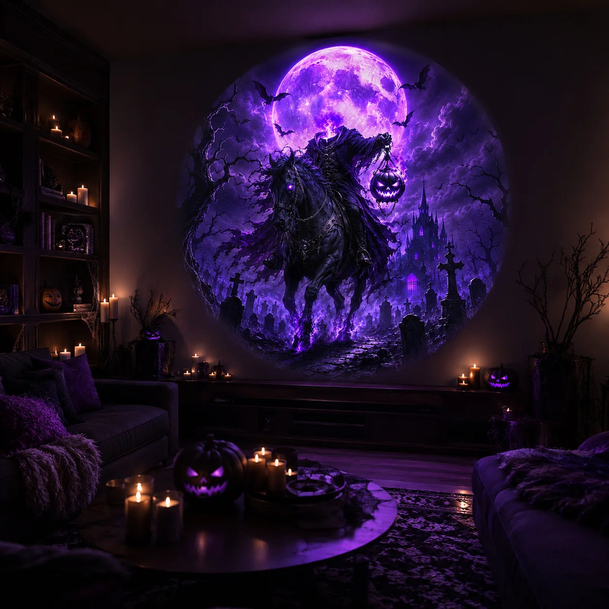10 Halloween Pattern Projector Lights, Spooky Ceiling Decoration Ambient Lights