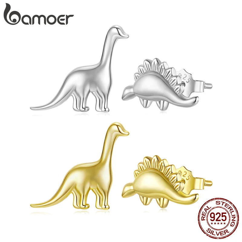 Orecchini a lobo con motivo a dinosauro