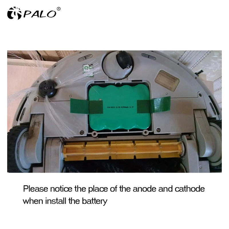 PALO Batterie rechargeable Ni-MH 14,4 V 3 500 mAh pour aspirateur Robot Aldi Stirling A320 A325 A330 A335 A336 EE-9248 KV8 XR210