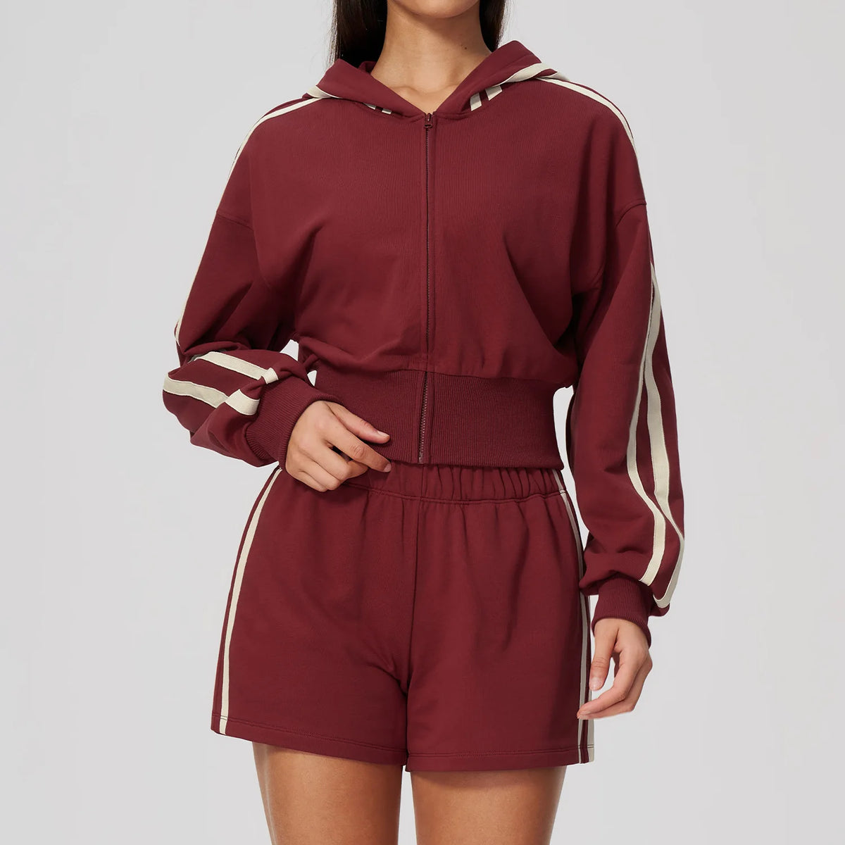 Ensemble yoga femme, 2 pièces, veste et pantalon