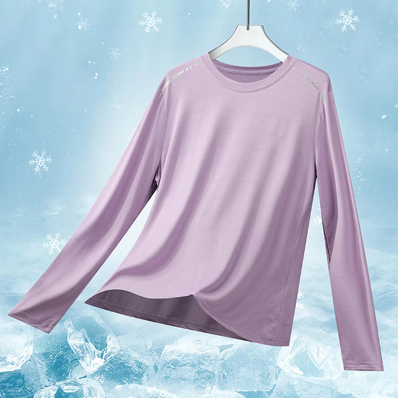 Maglia sportiva donna a maniche lunghe