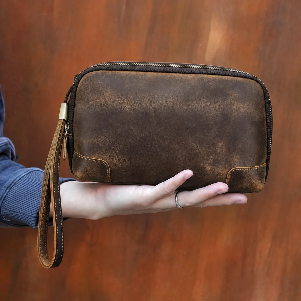 CONTACT’S Genuine Leather Bag for Phone and Small Items