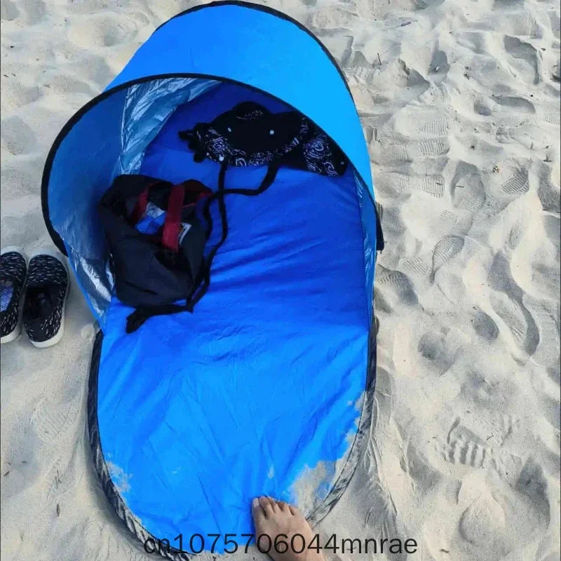 Outdoor Quick Opening Tent, Single Person Sun Protection and Shading, No Need to Set Up Beach, Automatic Folding, Lightweight