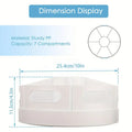 Rotating Desk Organizer with 7 Removable Bins