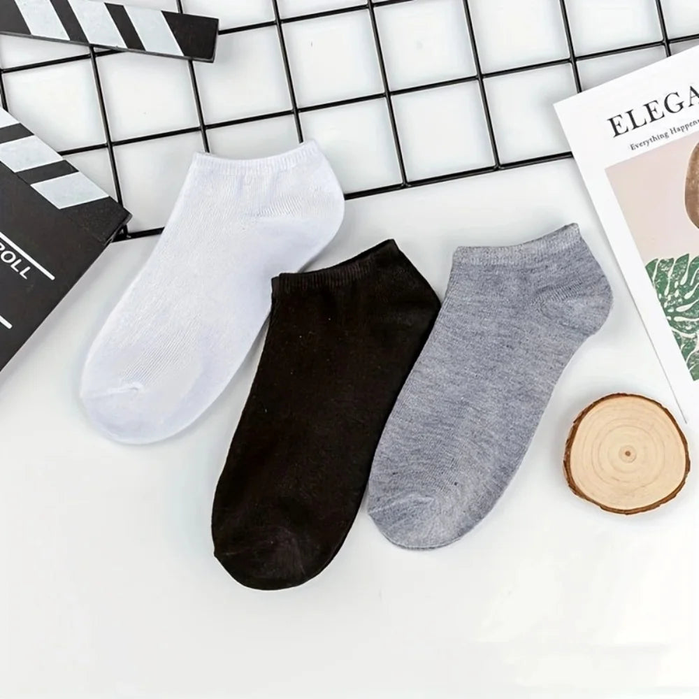 5er-/10er-Pack Unisex-Komfort-Knöchelsocken für alle, atmungsaktiv und leicht – ideal für Sport und Alltag