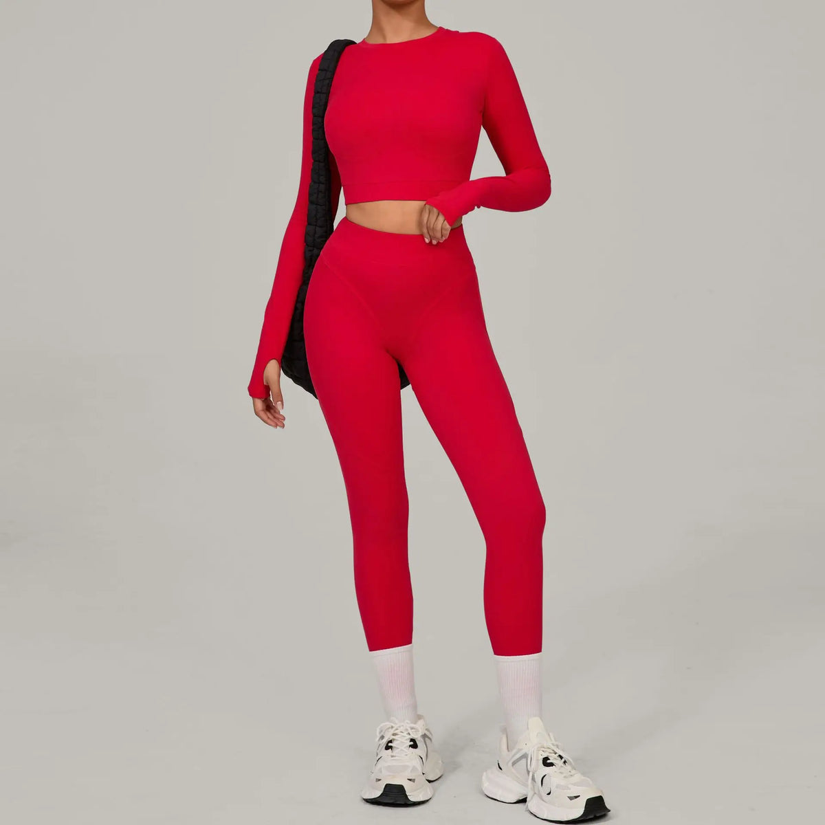 Conjunto de yoga de mujer, top y leggings