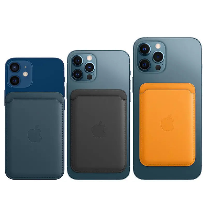 Animated Strong Magnet Card Holder with Logo for iPhone 18 Pro 17 16 15 14 Pro Max MagSafe Matte Solid Color Slot Wallet Cover
