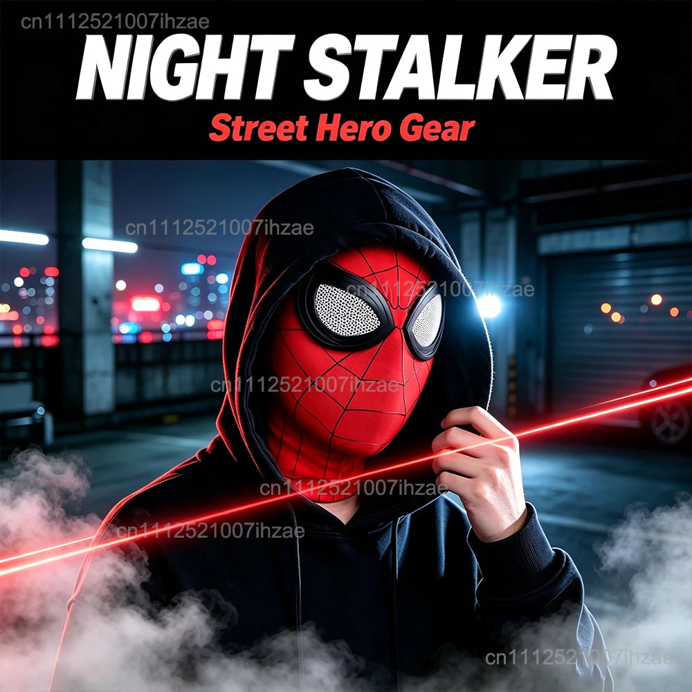 1/2 Stück Spiderman-Atemschutzmasken, hoch elastische Maske mit lustigen Spinnenaugen, für Erwachsene und Kinder, Cosplay, Party, Halloween-Kostümzubehör
