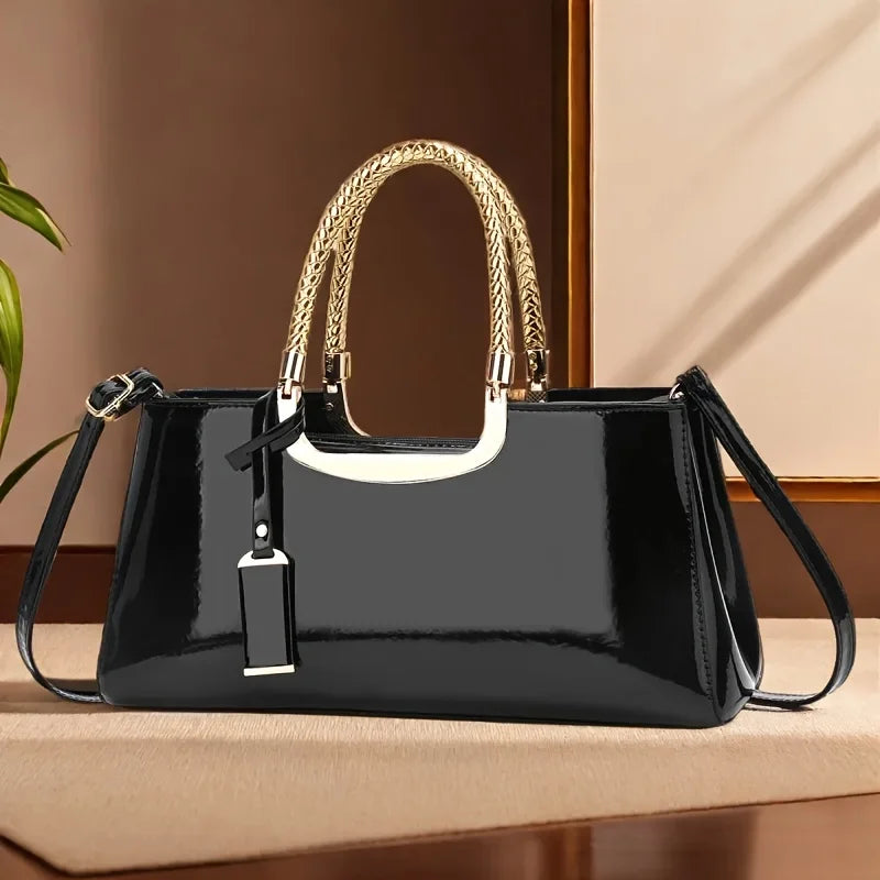 2026 NEW Women's Glossy PU Leather Shoulder Handbags Wedding Clutch Bridal Party Evening Bag Sac pour femme Женская сумка Bolsos