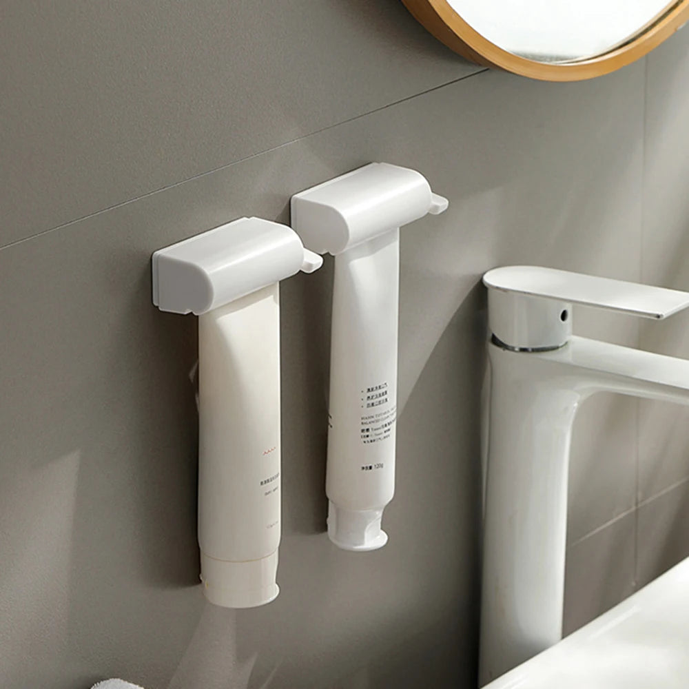 Exprimidor de pasta de dientes magnético para pared de 1/2 hogar, adecuado para limpiador facial, crema de manos, pasta de dientes, exprimidor manual