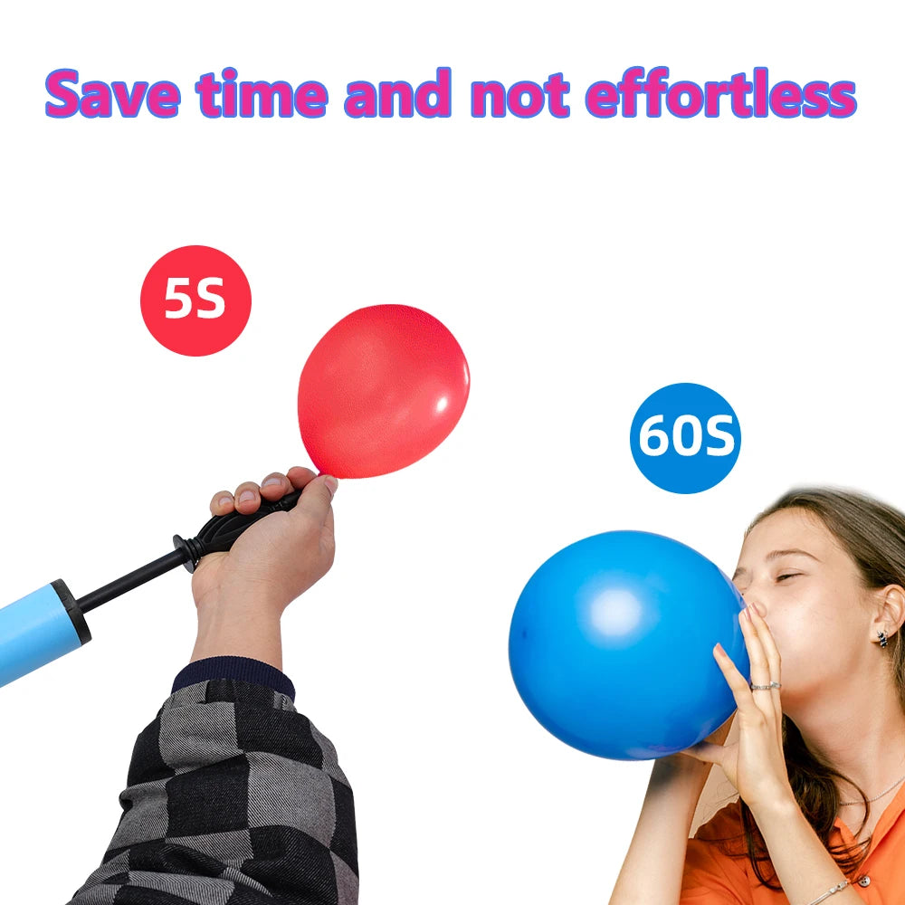 Balloon Pump Hand Push Balloon Inflater Birthday Party Wedding Supplies Quality Balloons Air Pump Accessories Home Decoration
