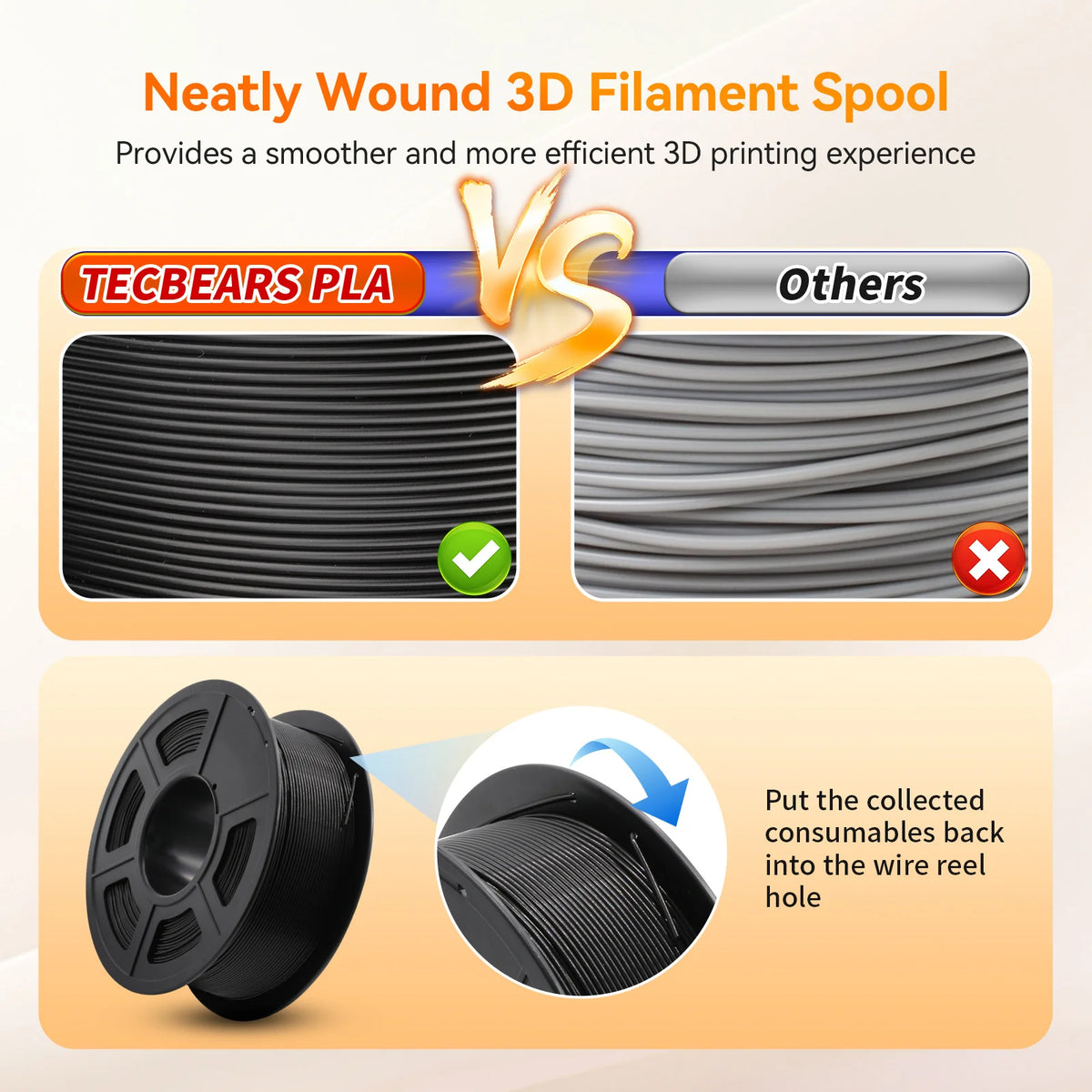 Filamento TECBEARS PLA Plus per stampa 3D