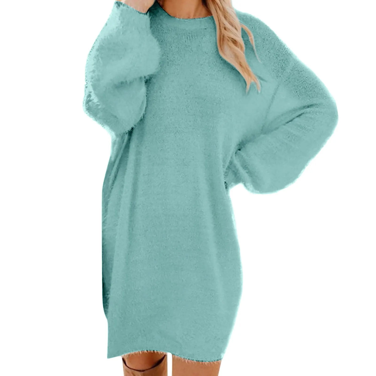 Abito maglione da donna a maniche lunghe