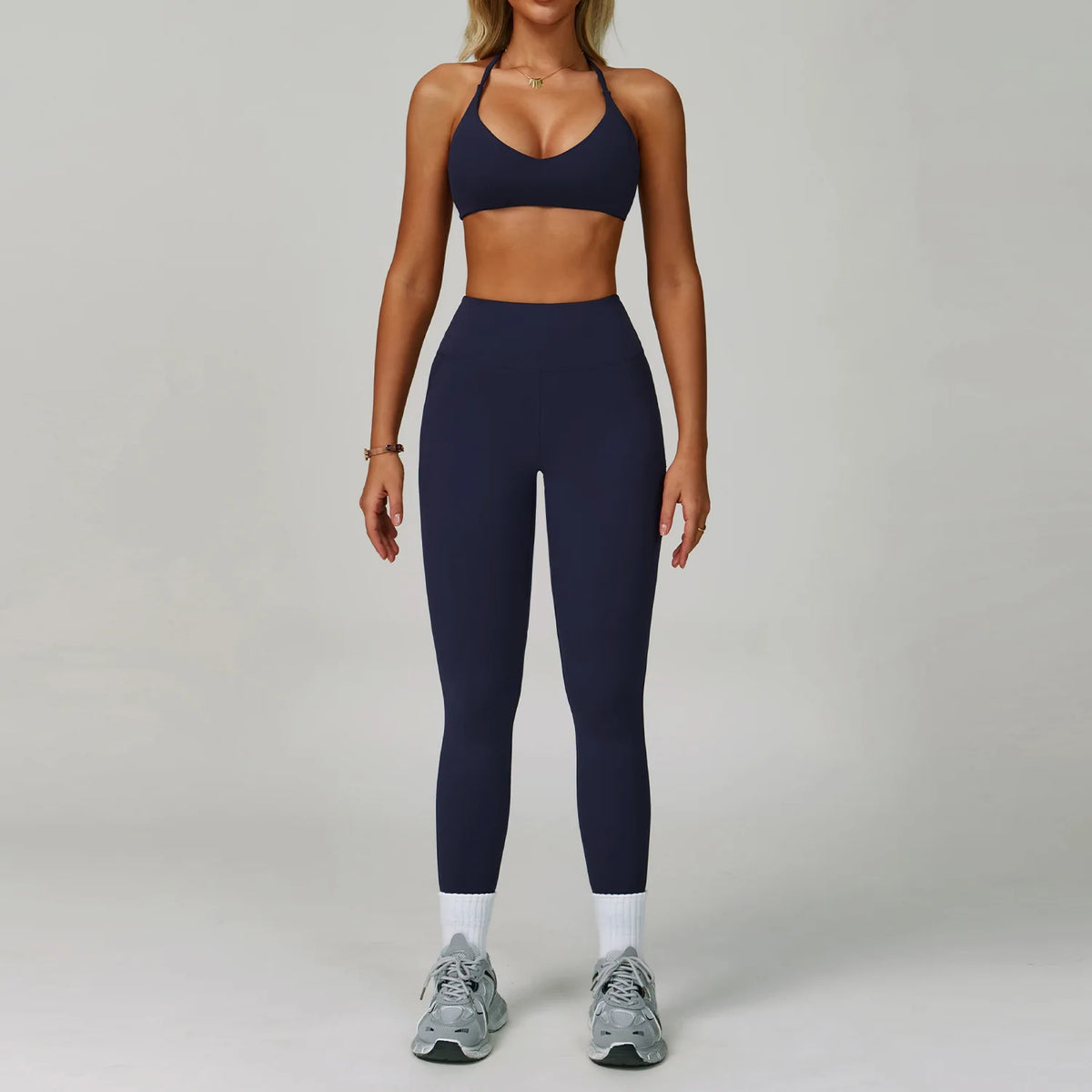 Conjunto de yoga de mujer, 2 piezas, top y leggings
