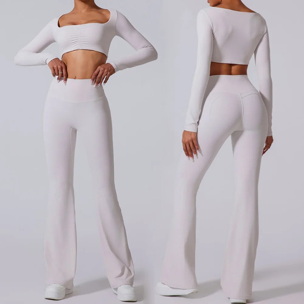 Yoga-Set für Damen, Top und Leggings