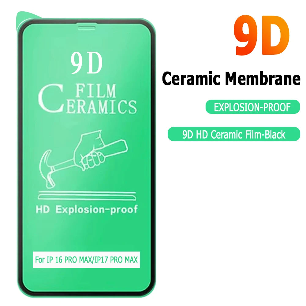 2-10PCS Ceramic Screen Protector For Apple iPhone 18 17Air 16 15 14 13 Pro Max Plus  Flexible Anti-Fingerprint Screen Guard Film