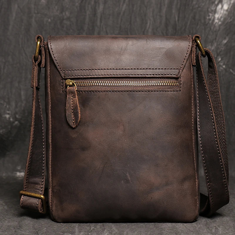 LEATHFOCUS Genuine Leather Crossbody Phone Bag