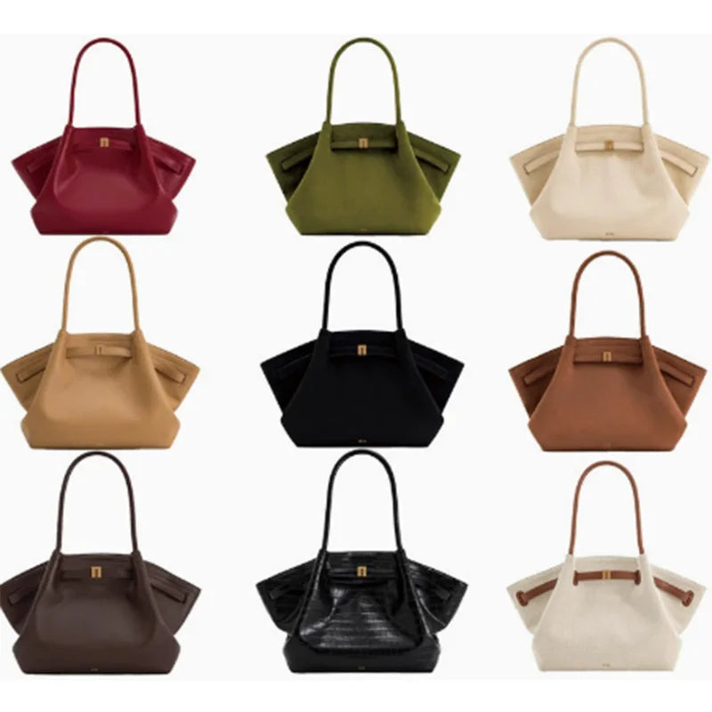 Women Chic Luxury Designers Bags Female Large Capacity Versatile Handbag Girls Classic Suede Armpit Shoulder Bag
