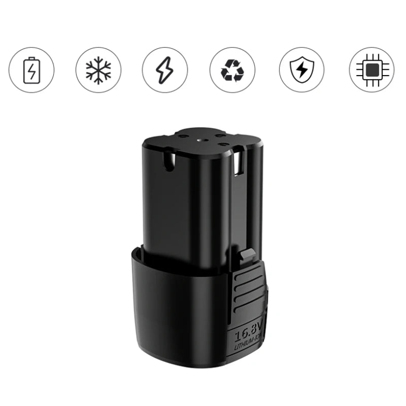 LOMVUM Rechargeable Lithium Battery Cordless home 20V Electric Drill bit wall 16.8V Electric Screwdriver with Plastic case