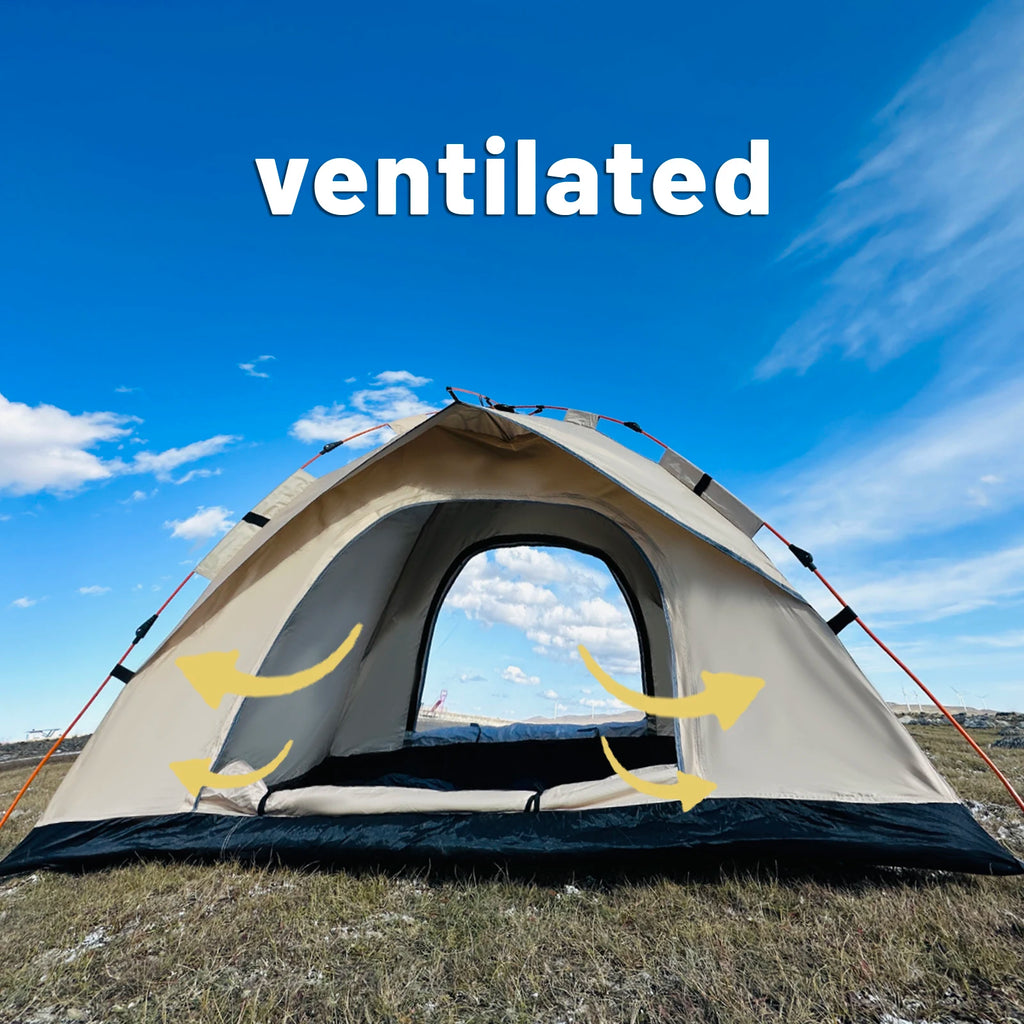 Automatic Camping Tent for 3–4 People – Four-Season Pop-Up Shelter