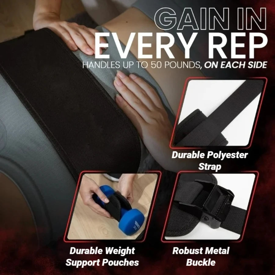 Cintura per esercizi hip thrust con pesi