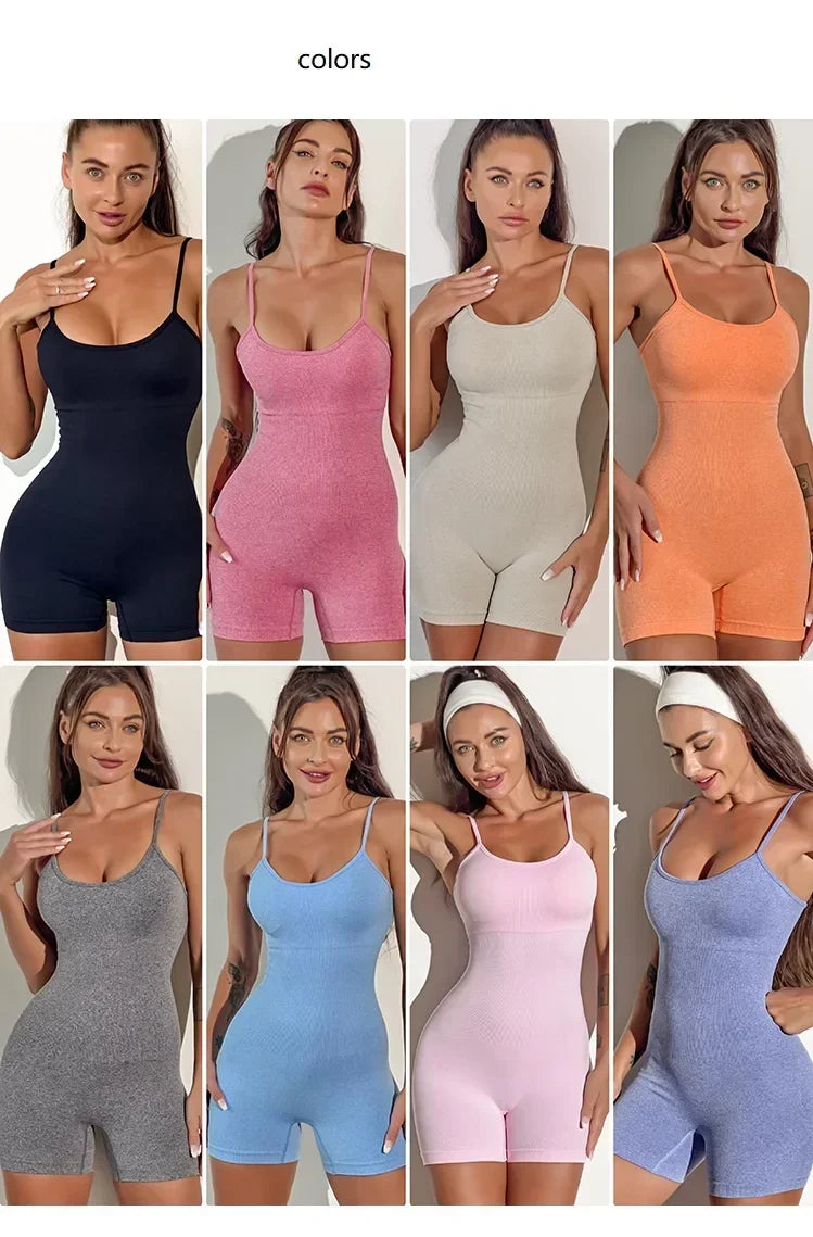 Tuta sportiva corta donna senza maniche