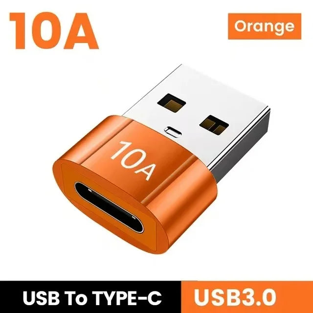 10A OTG USB 3.0 To Type C Adapter USB Female To Type c Male Fast Charging adapter OTG USB C For Xiaomi Samsung Laptop PC