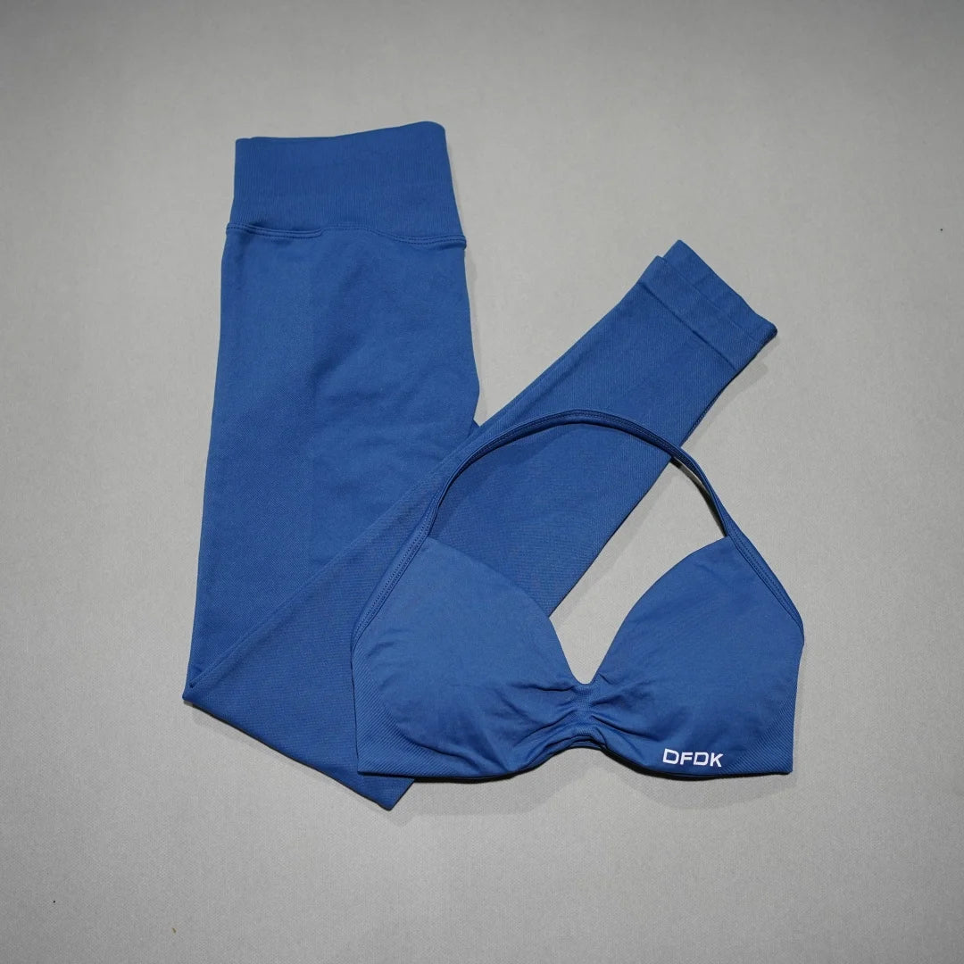 Conjunto de yoga de mujer, 2 piezas, top y leggings