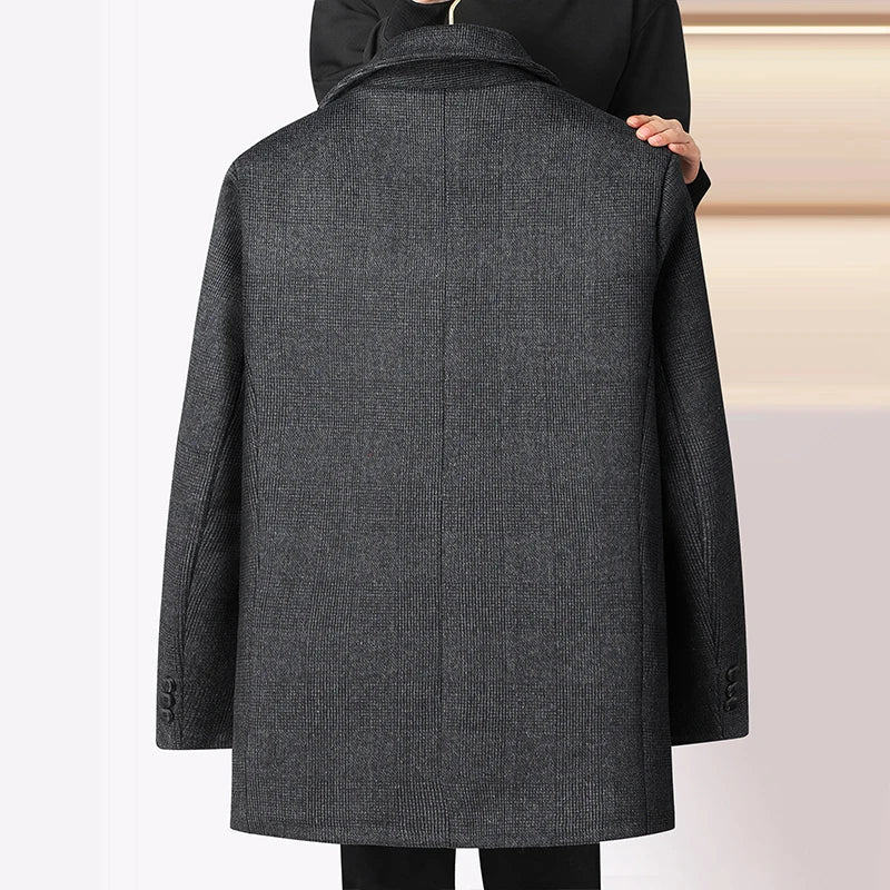 2026 new arrival winter jacket men fashion Woolen Coat Men's Casual Wool thicken warm trench coat Men Dress Jacket Size M-4XL
