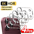 4pcs Full Cover Camera Lens Protector For iphone 18 17 16 15 14 Pro Max Plus Air Duo Lens Camera Protection Glass Accessories
