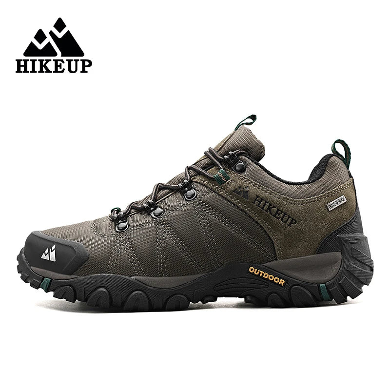 HIKEUP Rutschfeste Herren-Wanderschuhe, atmungsaktiv, strapazierfähig, spritzwassergeschützt, Outdoor-Bergschuhe und Trekkingsneaker