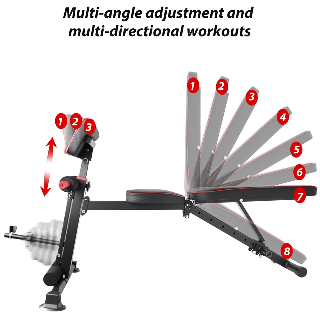 Adjustable Weight Bench for Home Strength Training