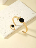 Modisches, personalisiertes, edles und luxuriöses Armband- und Ring-Set