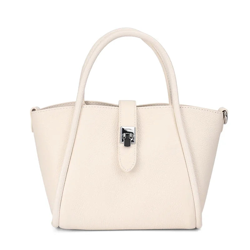 Women Elegant Crossbody Bag Genuine Leather Large Capacity Work Daily Use Luxury Designers Sling Bag Underarm Bag Top Handle