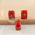 100pcs Wholesale Resin 3D Christmas Tree Gift Snowman DIY Accessories for Keychain Dollhouse Decor Miniature Craft