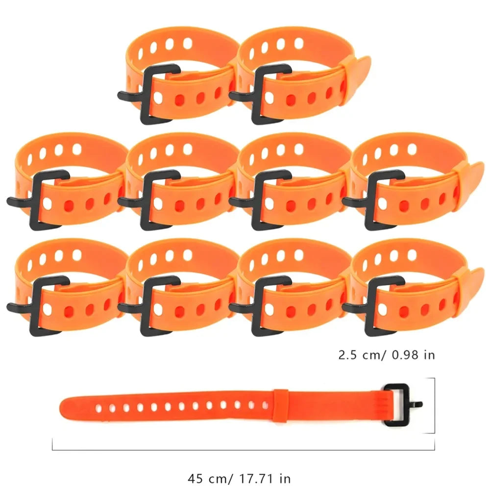 1-10PCS Rubber Tension Strap Cargo Belt Travel Compact Ties Fixed Cargo Tie Lashing Outdoor Camping Down Luggage Buckle Strap
