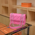 New Arrival Women Quilted Chain Bag, Elegant Classic Flap Shoulder Crossbody Bag, Luxury Office Work Handbag Daily Purse