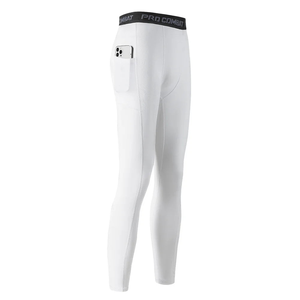 Men's tight sports shorts with pocket