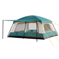 Large Camping Tent 4-6 Person Outdoor Family Tent with Extendable Canopy UV Protection Windproof Anti Mosquito for Camping Hiking