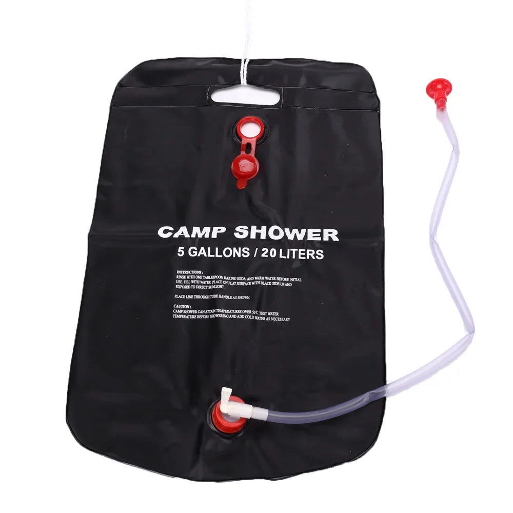 Doccia solare portatile da campeggio, sacca da 20 L