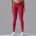 Women’s High-Waisted Yoga Leggings with Crossover Waist