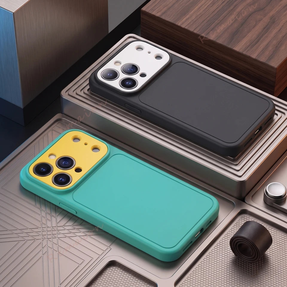 Cute Big Windows Phone Case For iPhone 18 13 14 15 16 17 Pro Max Luxury Matte Candy Silicone Shockproof Protector Cover