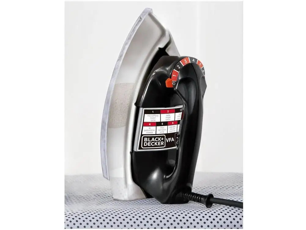 Black & Decker VFA-1110 Trockenbügeleisen, Schwarz-110V