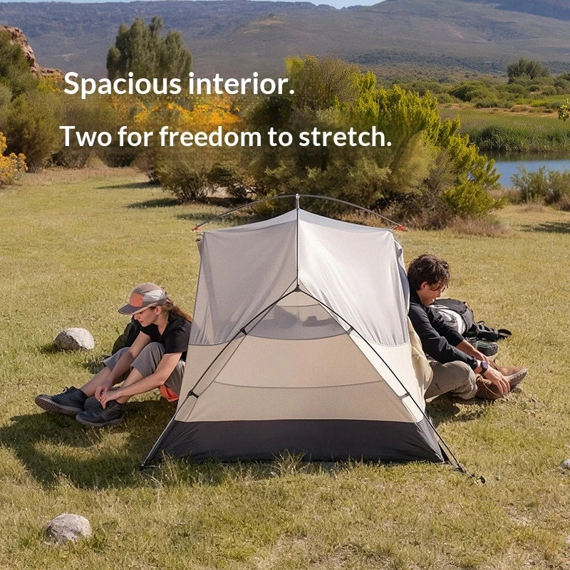 Naturehike Mongar PRO Camping Tent 2 People Trekking Backpacking Shelter Tent 20D Nylon Waterproof Ultralight Outdoor Hiking