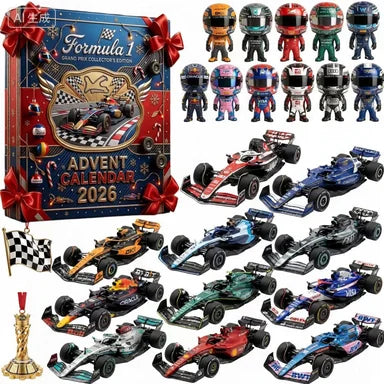 2026 New Sports Car Racing Series Christmas Blind Box, 2D Acrylic Gift Blind Box, Dongdongle Home Holiday Decoration